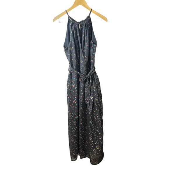 Anthropologie Eva Franco Edita Halter Jumpsuit Sz 2 Multi Metallic $188 Party - Picture 2 of 8